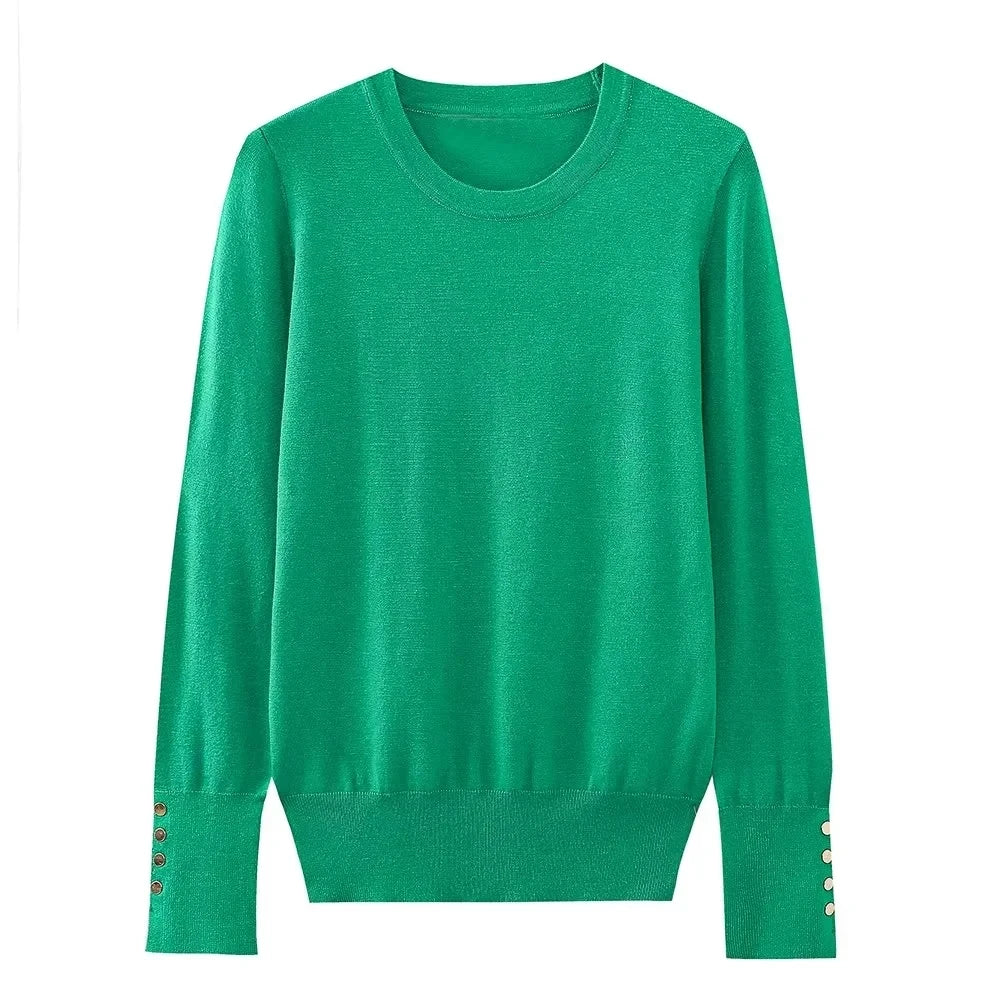 Women's O-Necked Long Sleeves