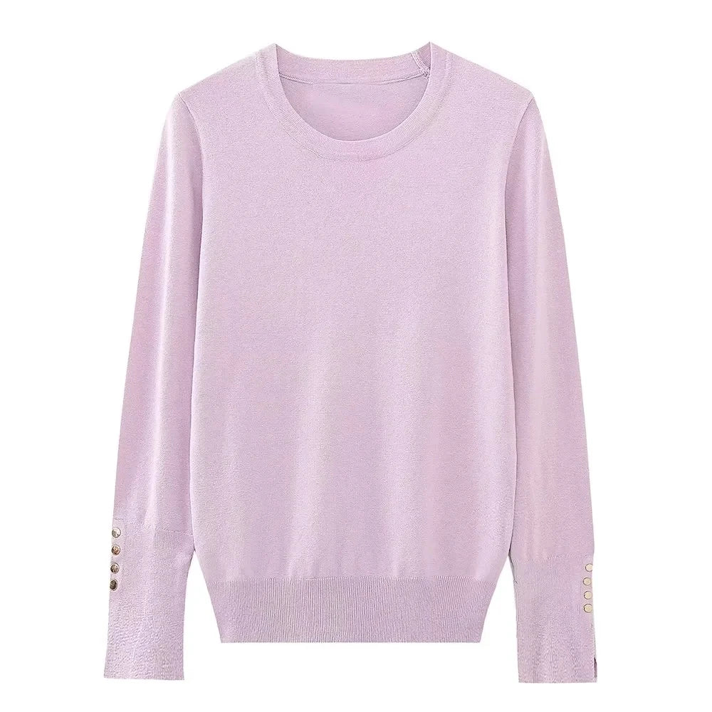 Women's O-Necked Long Sleeves