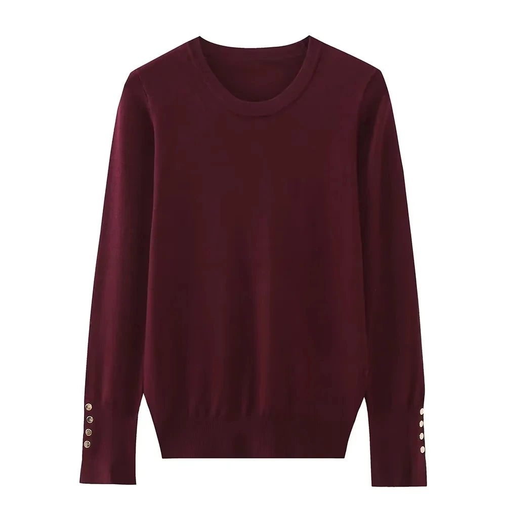 Women's O-Necked Long Sleeves